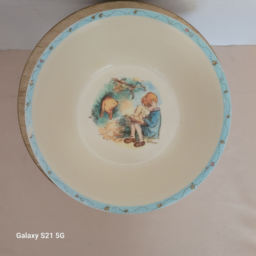 Disney Winnie the Pooh Melamine Bowl Selandia Designs Christopher Robin Vintage